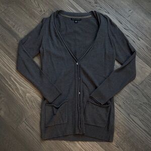 Banana Republic | Wool and Cashmere Blend Charcoal Cardigan Button Sweater Sz S